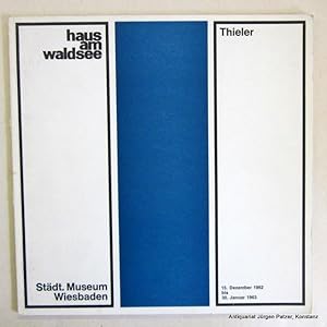 Imagen del vendedor de Arbeiten der letzten fnf Jahre. lbilder, Gouachen, Zeichnungen, Druckgraphik. Ausstellungskatalog Haus am Waldsee, Berlin u. Stdtisches Museum, Wiesbaden. 1962/63. Kl.-4to. Mit teils farbigen Abbildungen. 27 Bl. Or.-Kart.; etw. angestaubt. a la venta por Jrgen Patzer