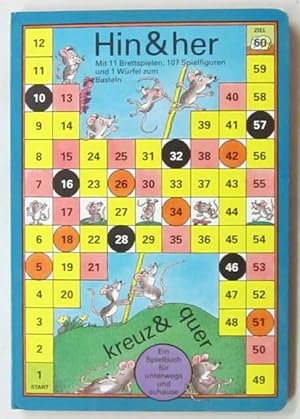 Bild des Verkufers fr Ein Spielbuch fr unterwegs und zuhause. (Leipzig), Junge Welt, 1991. 4to. 19 S.: 10 starke, farbig illustrierte Kartonseiten (inkl. Deckel) mit 11 (9 doppelblattgroen) Spielplnen u. 2 Bgen mit Spielfiguren zum Herauslsen. Or.-Pp. (ISBN 3730208209). zum Verkauf von Jrgen Patzer