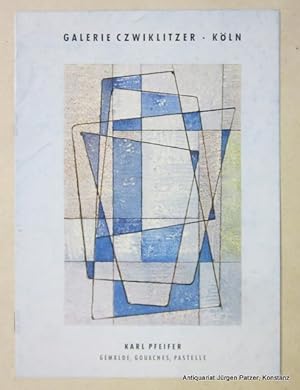Immagine del venditore per Gem�lde, Gouaches, Pastelle. Ausstellungskatalog der Galerie Czwiklitzer, K�ln. 17. - 27. Februar 1956. K�ln 1956. 4 Bl. mit 6 ganzs. Abb. Illustr.-Orig.-Umschlag. venduto da J�rgen Patzer