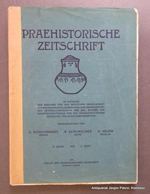 Bild des Verkufers fr Hrsg. von C. Schuchhardt u.a. II. Band, 4. Heft. Leipzig 1910. Gr.-8vo. Mit zahlreichen Abbildungen. 2 Bl., S. 250-427. Or.-Kart.; Rcken berklebt, anfangs etw. lose. zum Verkauf von Jrgen Patzer