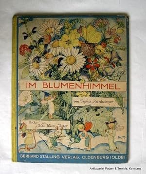 Im Blumenhimmel. 67. Tsd. Oldenburg, Stalling, ca. 1950. 4to. Durchgehend farbig illustriert von ...