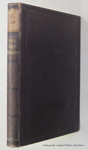 Bild des Verkufers fr Deutsche und italienische Kunstcharaktere. Frankfurt, Heinrich Keller, 1893. Mit 16 Abbildungen. VIII, 254 S. Schlichter Lwd.d.Zt.; Kanten berieben, ob. Kapital eingerissen u. Ecken bestoen. zum Verkauf von Jrgen Patzer