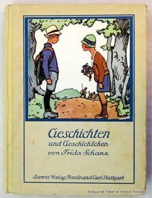 Imagen del vendedor de Geschichten und Geschichtchen. Ein neues Kinderbuch. Stuttgart, Loewe, ca. 1927. Mit 4 Farbtafeln von Lia Doering. 127 S. Illustrierter Or.-Hlwd.; etw. angestaubt. a la venta por Jrgen Patzer