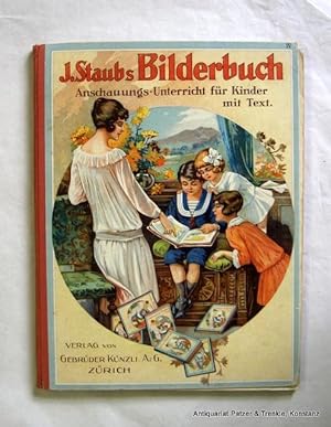 Seller image for Ein Buch fr Haus und Schule. Viertes Heft. Zrich, Knzli, 1923. Fol. Mit 12 doppelblattgr. Farbtafeln. 2 Bl., S. 25-32 (so vollstndig). Dekorativer Or.-Hlwd.; lose, Ecken bestoen. for sale by Jrgen Patzer