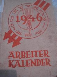 Bild des Verkufers fr Arbeiter Kalender 1946 zum Verkauf von Alte Bcherwelt