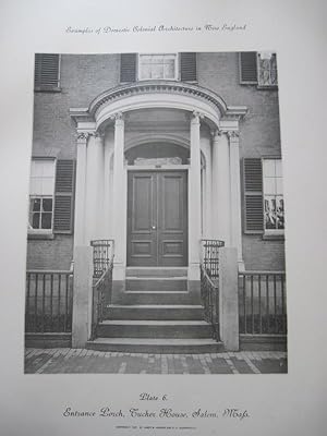 Seller image for EXAMPLES OF DOMESTIC COLONIAL ARCHITECTURE IN NEW ENGLAND for sale by BOOKPRESS LTD.