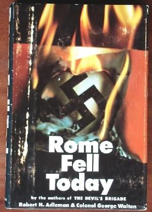 Bild des Verkufers fr Rome Fell Today zum Verkauf von Canford Book Corral