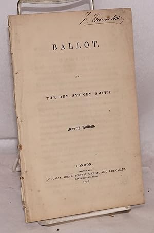 Seller image for Ballot. Fourth Edition for sale by Bolerium Books Inc.