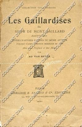 LES GAILLARDISES DU SIEUR DE MONT-GAILLARD, DAUPHINOIS, SUIVIE D'AUTRES POESIES DU MËME AUTEUR PU...