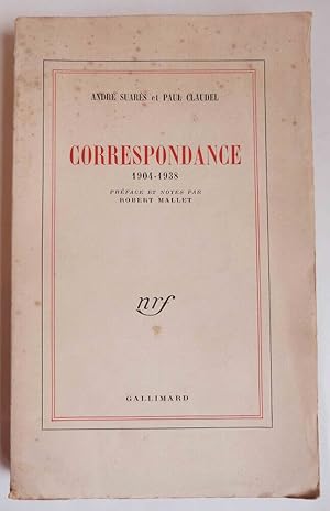 Seller image for Correspondance 1904-1938 for sale by Librairie KOEGUI