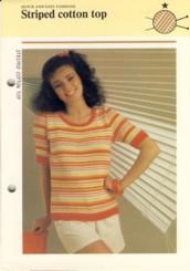 Image du vendeur pour Striped Cotton Top mis en vente par The Book Faerie