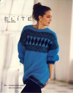 Fair Isle Mohair Pullover and Mittens Style 224