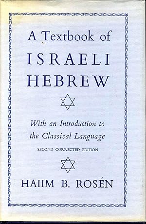 A TEXTBOOK OF ISRAELI HEBREW.