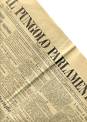 IL PUNGOLO PARLAMENTARE (anno VI- numero 269 del 29 settembre 1899), Napoli, Soc. an. coop. tipog...