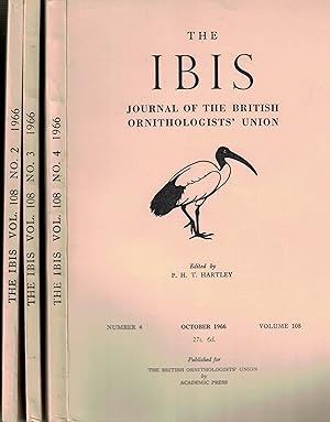 Image du vendeur pour The Ibis. Journal of the British Ornithologists' Union. Volume 108. Nos 2,3 and 4. 1966 mis en vente par Barter Books Ltd