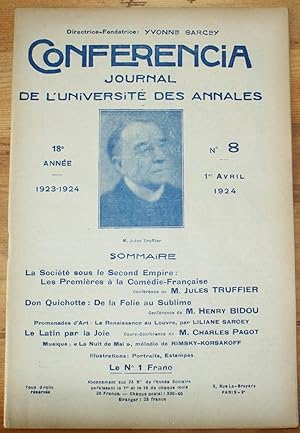 Conferencia 18e Année - 1923-1924 - N°8 du 1er avril 1924