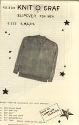 Seller image for Slipover for Men Sizes S M L XL Pattern No. 505 for sale by The Book Faerie