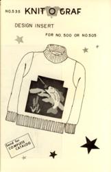 Fishing Design Insert for No. 500 or No. 505 Pattern No. 535