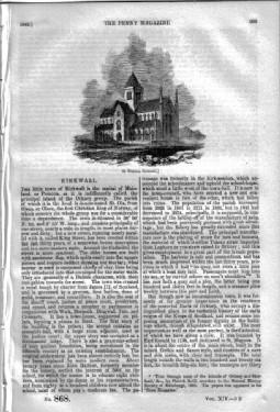 Immagine del venditore per PM 868. The PENNY MAGAZINE of the Society for the Diffusion of Useful Knowledge. ( KIRKWALL Orkney, FISHERIES, GERMAN PROVERBS, SOCIAL INTERCOURSE and LETTER-WRITING ) venduto da Tony Hutchinson