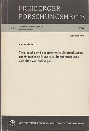 Theoretische und experimentelle Untersuchungen zur Hydrodynamik und zum Stoffübertragungsverhalte...