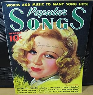 Popular Songs, October 1936