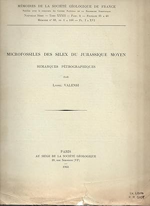 Microfossiles des Silex du Jurassique Moyen : remarques pétrographiques