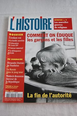 Image du vendeur pour L'HISTOIRE N262 EDUCATION GUERRES DE RELIGION RUSSIE TATAR mis en vente par Librairie RAIMOND