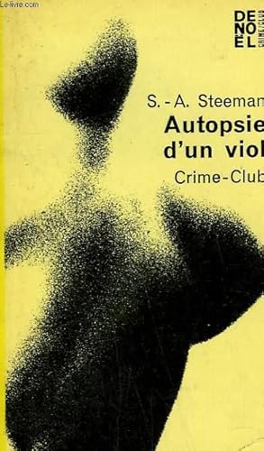 Bild des Verkufers fr AUTOPSIE D'UN VIOL. COLLECTION CRIME CLUB N 224 zum Verkauf von Le-Livre