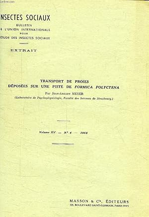 Immagine del venditore per TRANSPORT DE PROIES DEPOSEES SUR UNE PISTE DE FORMICA POLYCTENA venduto da Le-Livre