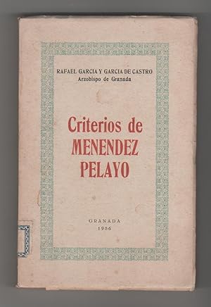 Imagen del vendedor de Criterios de Menndez Pelayo a la venta por Librera El Crabo