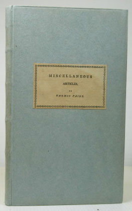 Immagine del venditore per Miscellaneous Articles. A Letter Addressed to the Abbe Raynal, on the Affairs of North America. Letter Addressed to the Addressers on the Late Proclamation venduto da Bow Windows Bookshop (ABA, ILAB)