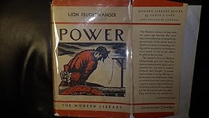 Immagine del venditore per POWER or (Jud S) ML# 206.1, 1932, Stated 1st Modern Library Edition, Signed by the author on the title page , The number of the listed titles is 210 and it appears on the back panel, REd & white DJ with man on front with hands tied behind Him venduto da Bluff Park Rare Books