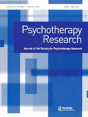 Seller image for Psychotherapy Research. Journal of the Society for Psychotherapy Research. Volume 19, Number 1, 2009. for sale by Fundus-Online GbR Borkert Schwarz Zerfa