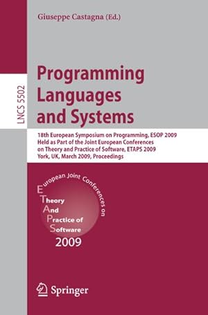 Seller image for Programming Languages and Systems for sale by BuchWeltWeit Ludwig Meier e.K.