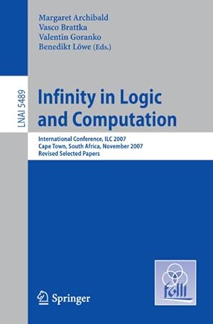 Image du vendeur pour Infinity in Logic and Computation mis en vente par BuchWeltWeit Ludwig Meier e.K.