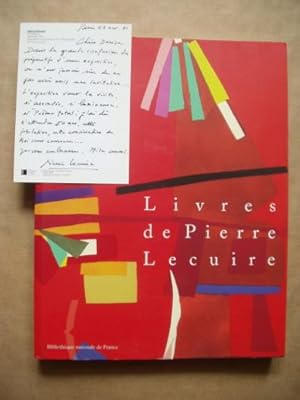 Livres de Pierre LECUIRE [ ENVOI de Pierre Lecuire ]