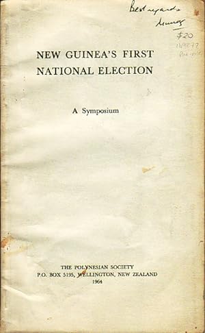Seller image for New Guinea's First National Election. A Symposium. for sale by Asia Bookroom ANZAAB/ILAB