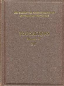 TRANSACTIONS - VOLUME N. 65 - 1957 - The society of naval architects and marine engineers, New Yo...