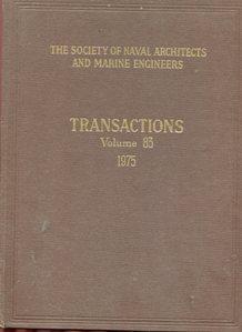 TRANSACTIONS - VOLUME N. 83 - 1975 - The society of naval architects and marine engineers, New Yo...