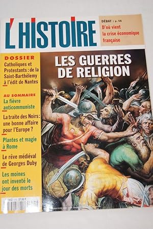 Image du vendeur pour L'HISTOIRE N215 GUERRES DE RELIGION SAINT BARTHELEMY ESCLAVAGE MAGIE DUBY mis en vente par Librairie RAIMOND