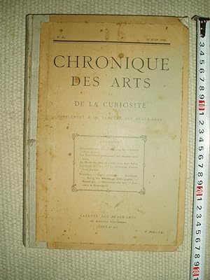 La chronique des arts et de la curiosité : supplément à la Gazette des beaux-arts : Année 1921