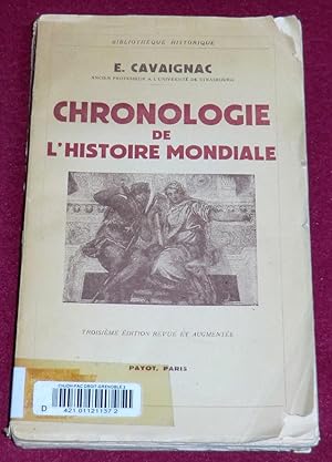 Bild des Verkufers fr CHRONOLOGIE DE L'HISTOIRE MONDIALE zum Verkauf von LE BOUQUINISTE