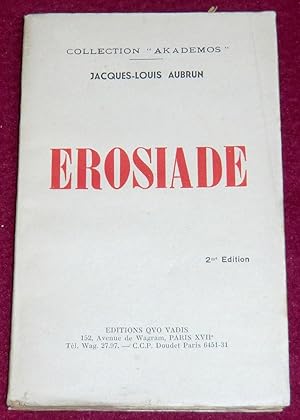 Image du vendeur pour EROSIADE mis en vente par LE BOUQUINISTE