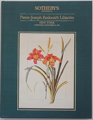 Sotheby's; Pierre-Joseph Redouté's Liliacées: The Empress Josephine's Copy with the Original Draw...