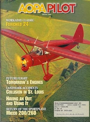 Seller image for AOPA Pilot Magazine - August 2000 for sale by Florida Mountain Book Co.