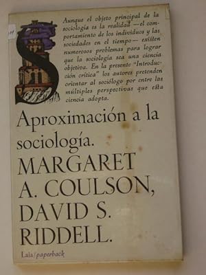 Seller image for APROXIMACIN A LA SOCIOLOGIA for sale by Libreria HYPATIA BOOKS