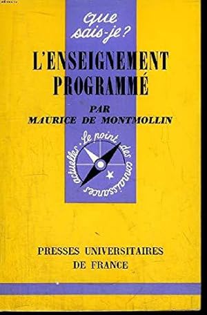 Imagen del vendedor de L'enseignement programm a la venta por JLG_livres anciens et modernes