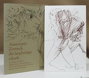 Die langbeinige Zikade. Gedichte. Mit Original-Graphiken von Heinrich Richter.
