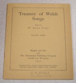 Seller image for Treasury Of Welsh Songs, Second Part for sale by Books of Paradise