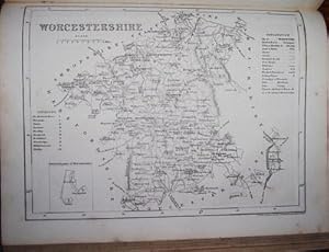 Image du vendeur pour The Universal English Dictionary;. ALSO a Pronouncing Dictionary; an Epitome of the History of England; a Geographical Description; a Chronology of Remarkable Events; Etc. J & F Tallis, nd, c1848. with 51 County MAPS, + plates. Leather Binding. mis en vente par Ely Books